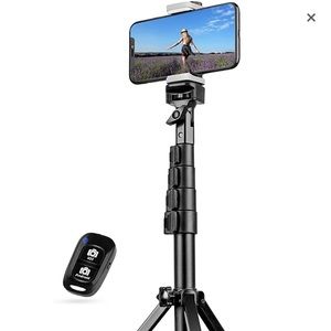 UBeesize 60" Extendable Tripod Stand with Bluetooth Remote for iPhone/Android